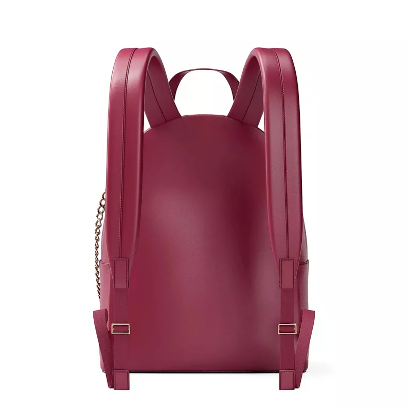 Michael Kors Rhea medium rugzak dark berry saffiano leer goudkleurige hardware