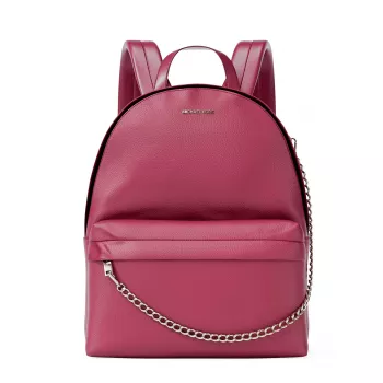 Michael Kors Rhea medium rugzak dark berry saffiano leer goudkleurige hardware