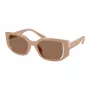 Michael Kors dames cat-eye zonnebril MK2239UCAMEL - camel acetaat montuur met bruine verloopglazen