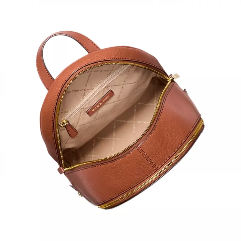 Michael Kors Dames Grab Mini Rugzak 35S5GRAB2LLUG Saffiano Leer Goudkleurige beslag