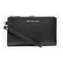 Michael Kors dames Jet Set Travel Saffiano leren platte briefcase polsportemonnee 35F8GTVW0LBLA (zwart)