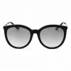 Michael Kors dames MK-2208 oversized vierkante zonnebril zwart gradient grijs 55mm