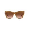 Michael Kors Dames zonnebril MK2182U - donker schildpad acetaat montuur, bruine verloopglazen, 55 mm