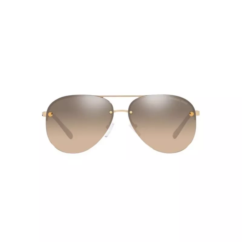 Michael Kors dames oversized vierkante zonnebril MK1135B10143D - verloopgrijs glas, zwart acetaat montuur