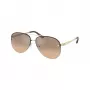 Michael Kors dames oversized vierkante zonnebril MK1135B10143D - verloopgrijs glas, zwart acetaat montuur