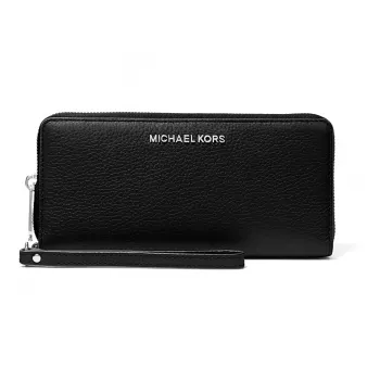 MICHAEL KORS Dames Saffiano Leren Portemonnee & Telefoonhoesje met Rits, Zwart (Jet Set Travel) - 35S6STVE9LBLA