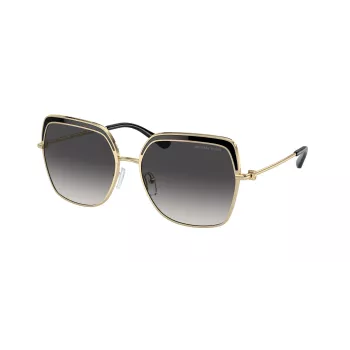 Michael Kors dames zonnebril MK1141-10148G roségoud vlindermontuur grijs verloopglas 57mm