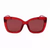 Michael Kors dames zonnebril MK2267UCHERRY - Cherry acetaat montuur, grijze verloopglazen, 56 mm