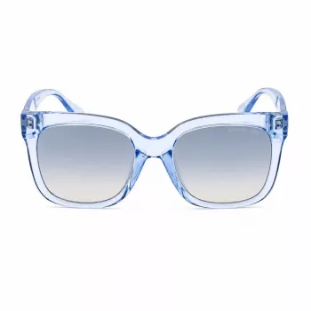 Michael Kors dames zonnebril MK2268UCORNFL - Cornflower acetaat montuur, grijze verloopglazen, 54 mm