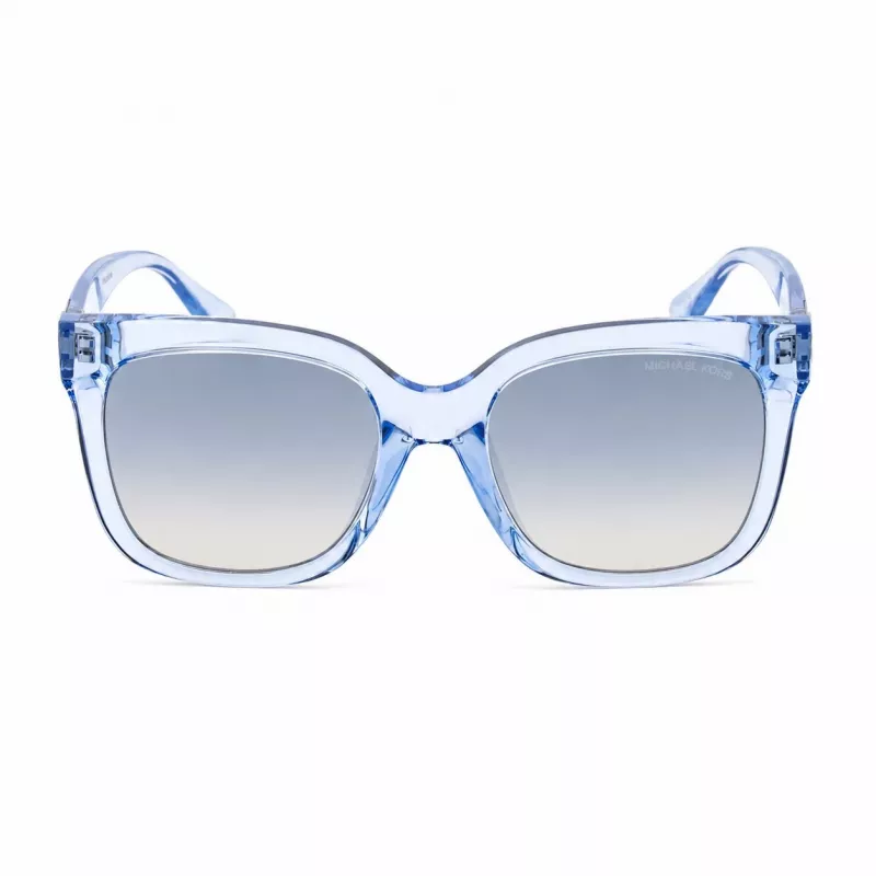 Michael Kors dames zonnebril MK2268UCORNFL - Cornflower acetaat montuur, grijze verloopglazen, 54 mm