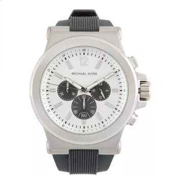 Michael Kors MK8183 Heren kwartshorloge, 48 mm, witte wijzerplaat