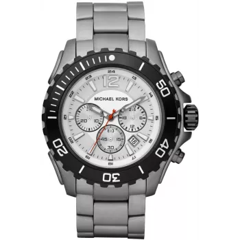Michael Kors MK8230 heren quartz horloge, 47 mm, zilver/zwart