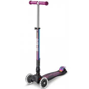 Micro Maxi Deluxe opvouwbare LED Neochrome 3-wiel step, Green