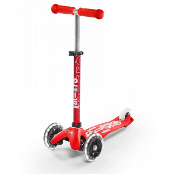 Micro Mini Deluxe LED - Luminous Wheels - ECO step mint 3 wielen