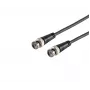 MICROCONNECT BNC-stekker naar BNC-stekker RG-59 coaxkabel, 75 Ohm, 1 m, zwart