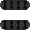 Microconnect CABLEMANA-16 kabelhouder, 4 sleuven, zwart, 2 stuks