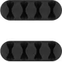 Microconnect CABLEMANA-16 kabelhouder, 4 sleuven, zwart, 2 stuks
