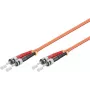 Microconnect FIB112002-2 ST/UPC naar ST/UPC OM2 duplex multimode glasvezel-patchkabel, 2m, oranje