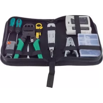 MicroConnect netwerkkabel-tester-set 10 (CAB-TEST5) met RJ45-, RJ11/RJ12-, BNC-, USB-testers en 8 ID-afstandsbedieningen
