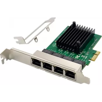 MicroConnect PCIe x1 Gigabit Ethernet netwerkkaart RTL8111F MC-PCIEX1-RTL8111F-Q