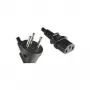MicroConnect PE010418ISRAEL stroomkabel type H naar C13 1,8m zwart