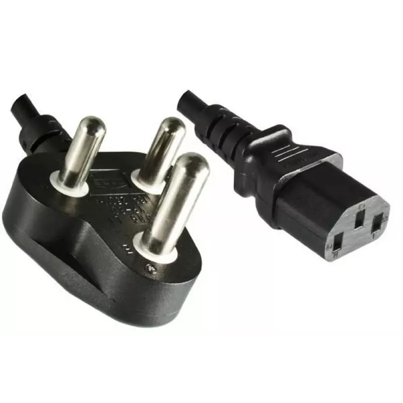 MICROCONNECT netkabel Zuid-Afrika type M naar IEC C13, 1,8 m, zwart