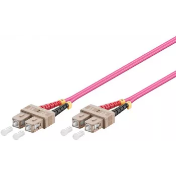 MICROCONNECT SC/UPC naar SC/UPC OM4 glasvezel-patchkabel 15m - aqua LSZH duplex