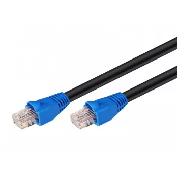 MICROCONNECT U/UTP CAT6 0,5m outdoor patchkabel – zwart