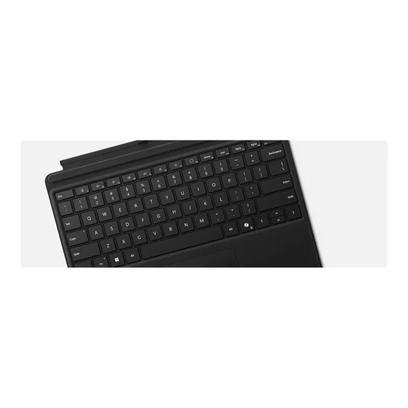 Microsoft Surface Pro toetsenbord - toetsenbord met touchpad - verlicht - QWERTY - Engels - zwart - voor Microsoft Surface Pro 8, Pro 8 for Business, Pro 9, Pro 9 for Business, Pro 10 for Business, Pro (11th Edition)