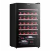 Midea wijnkoeler MDRW150FGG22W vrijstaand 34 flessen zwart