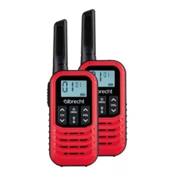 Midland Albrecht Tectalk Go paar PMR446 portofoon-set met 8 kanalen, 38 CTCSS-tonen, 83 DCS-tonen, VOX, verlicht LCD, dual-laadstation, spatwaterdicht, zaklamp (29646)