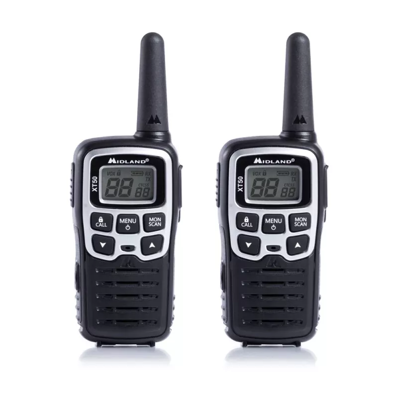 Midland XT50 2x PMR446 Handportofoon Grijs