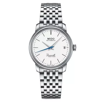 MIDO Baroncelli III Automatic dameshorloge 33mm RVS zilver opaline wijzerplaat M027207110100