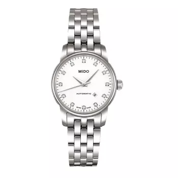 MIDO Baroncelli III Dames Automatisch Horloge 29mm Edelstaal Antraciet Wijzerplaat M76004661