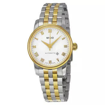 MIDO Baroncelli III dames automatisch horloge M76009261 29mm zilver staal