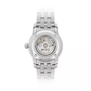 MIDO Baroncelli Lady automatisch horloge M76004181 29mm roestvrij staal wit parelmoer