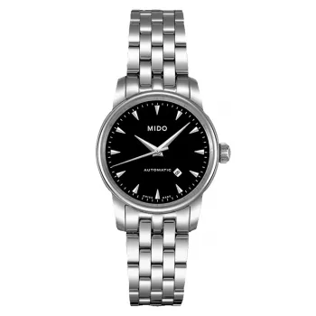 MIDO Baroncelli Lady automatisch horloge M76004181 29mm roestvrij staal wit parelmoer