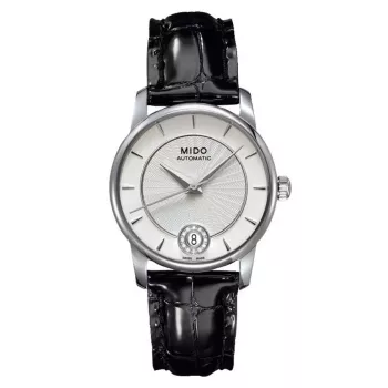 MIDO dames automatisch horloge M007207160360 33mm edelstalen behuizing bruine leren band