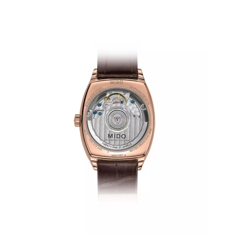 MIDO dames automatisch horloge M041307362960 30,5mm roségoud PVD