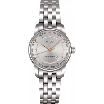 MIDO dames automatisch horloge M76004101 29mm edelstaal zilveren wijzerplaat