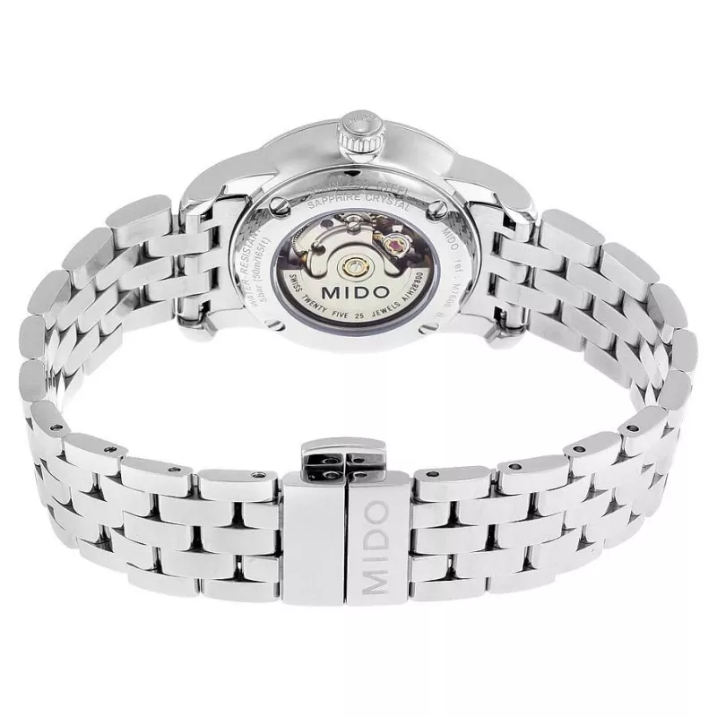 MIDO dames automatisch horloge M76004761 29mm roestvrij staal zilverkleurige wijzerplaat