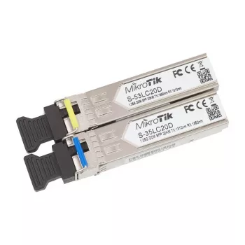 MikroTik S-35LC20D BiDi SFP-module, 1,25G single-mode LC simplex, 20km, 1310nm/1550nm, DDM
