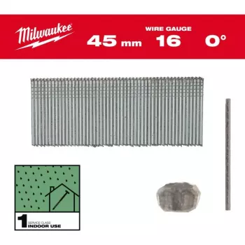 Milwaukee Pin Sticks 16G 45mm 0° voor M18 FN16GS - 2500 stuks