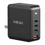 MINIX NEO-P165 GaN-oplaadadapter met 3x USB-C en 1x USB-A aansluitingen 165W