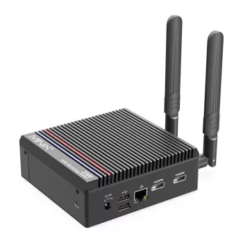 MINIX Z300-0dB barebone mini pc Intel Processor N300 8C/8T tot 3.8GHz DDR5 1x SODIMM M.2 PCIe Gen4 Wi-Fi 6E BT5.2 2x 2.5GbE HDMI 2.1 DP 1.4 USB-C 90W VESA zwart