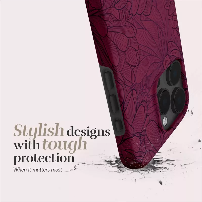 MIO Berry Blooms MagSafe-hoes compatible voor iPhone 16 Pro Max
