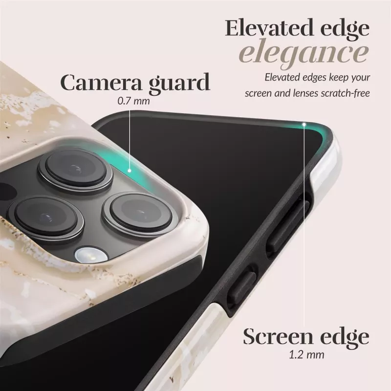 MIO Gold Marble MagSafe-compatibele hoes voor iPhone 16 Pro Max