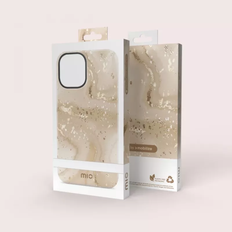 MIO Gold Marble MagSafe-compatible hoes voor Samsung S24 FE 5G