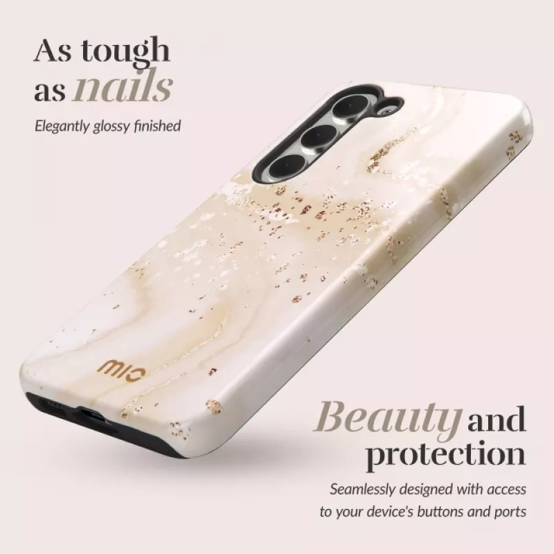 MIO Gold Marble MagSafe-compatible hoes voor Samsung S24 FE 5G