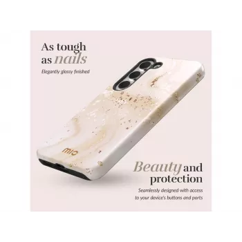 MIO Gold Marble Magsafe-compatibele Hoes voor Samsung S25 Plus 5G